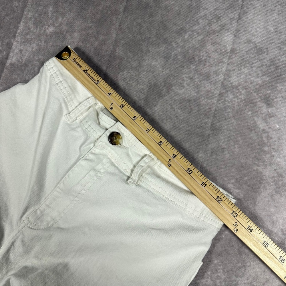Billabong White Wide Leg Jeans Womens 28 High Rise Raw Hem Flare Denim Pants - Picture 8 of 11